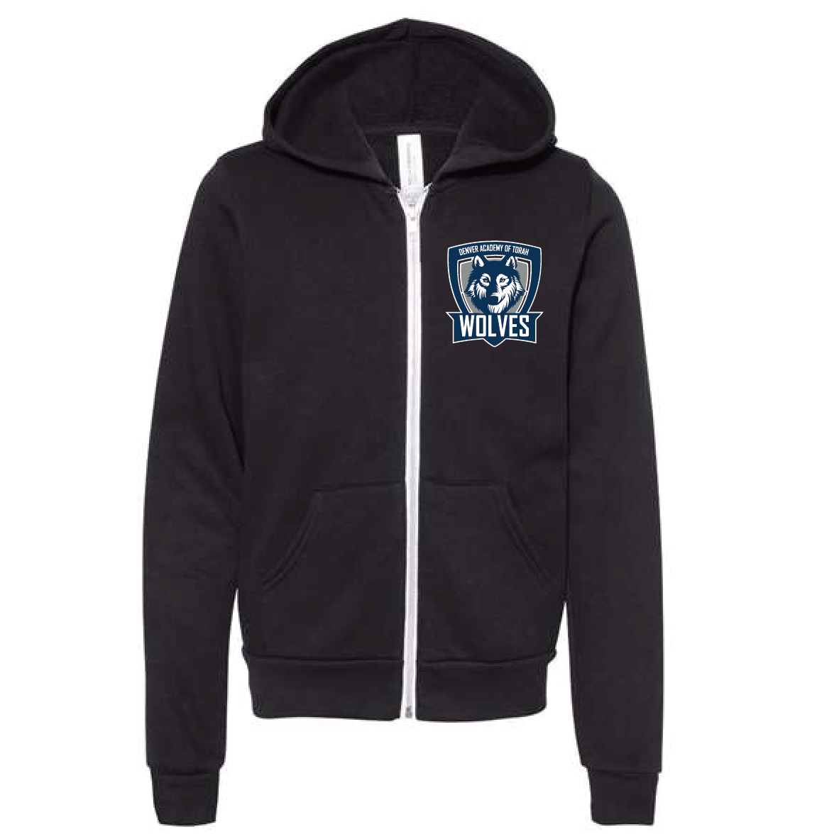Wolves Bella+Canvas Hoodie – Black
